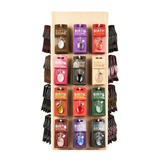 Birthstone Keyring with Charm Pack (36pc) NFD