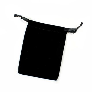 Black Velvet Drawstring Bag 90x120mm (20pcs)