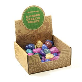 Crackle Quartz Tumblestone Retail Box (25pcs) NETT