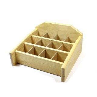 Wood Display (9x9.5") (12 2" compartments) (1pc) NFD