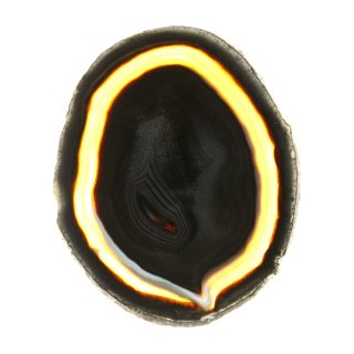 A6 Agate Slice Black (5" to 5.5") (1 Piece) 