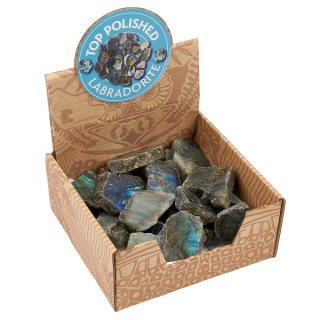 Ready to Retail Labradorite Part Polished Retail Box (25pcs) 
