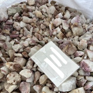 Rough Pink Tourmaline on Quartz, Brazil (Bulk Unsized) (By the KG) NETT