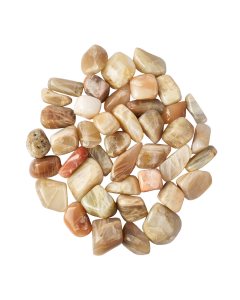 Pink Moonstone Tumblestones, 20-40mm (KGs) NFD