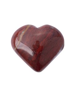 Petrified Wood Puff Heart 25-30mm (1pc) NFD