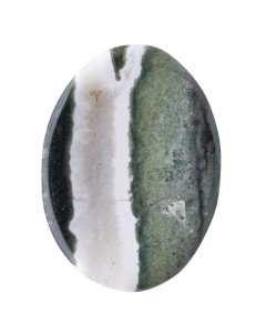 Green Sardonyx Worry Stone, India (1pc) NFD