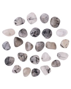 Tourmalinated Quartz 10-20mm (100g) Small Tumblestone NFD