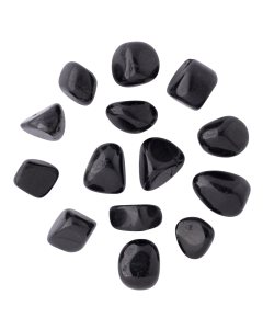 Black Tourmaline Small Tumblestone 10-20mm, India (100g)