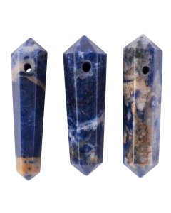 Sodalite DT Point with Hole (3pcs) NFD