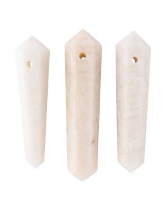 Pink Moonstone DT Point with Hole (3pcs) NFD