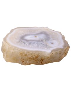 Natural Agate Slice Incense Holder, India (1pc) NFD