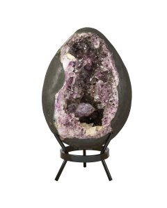Amethyst Egg on Metal Stand (38.75kg) (1pc) (NFD)