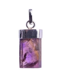 Polished Cacoxenite Pendant with 925 Sterling Silver Bail 5x15/20mm, Brazil (1pc) NETT