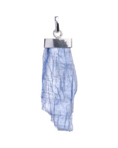 Rough Blue Kyanite Blade 925 Sterling Silver Pendant, Brazil (1pc) NETT