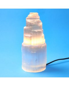 Selenite Mountain Lamp 20cm with UK Electrics (1pc)