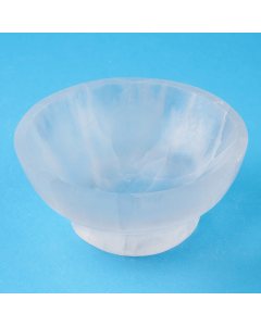 Selenite Round Bowl with Base 10cm (1pc)