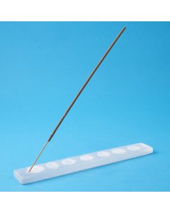 Selenite Chakra Incense Holder, 20cm (1pc)