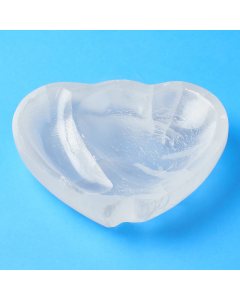 Selenite Heart Bowl, 14cm (1pc)