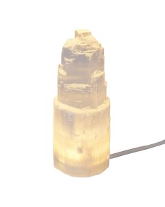 Selenite 10cm Mountain Lamp with USB fitting (1pc) NFD