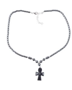 Hematine Cross Necklace 18" Design 32 (1pc) 