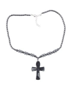 Hematine Cross Necklace 18" Design 33 (1pc) 