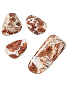 Garnet in Limestone Tumblestone (by the gram)