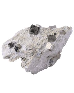 Pyrite Cubes in Matrix approx 4-5" Spain (1pc) NFD