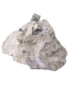 Pyrite Cubes in Matrix approx 6-7", Spain (1pc)