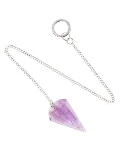 Amethyst Pendulum, 18/20mm x 25/35mm (1pc)