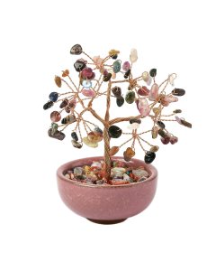 Tourmaline Gemstone Tree in Cup, 115mm (1pc) NFD