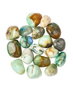 Azurite Malachite Ice Green Medium Tumblestones, 20-30mm, (250g)