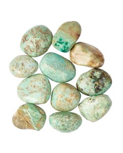 Chrysocolla Turquoise Medium Tumblestones, B grade, 20-30mm (100g) 