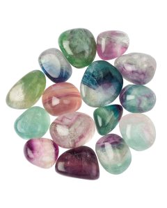 Rainbow Fluorite Medium Tumblestones, 20-30mm,  A Grade, (250g) 