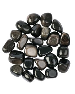Silver Obsidian Medium Tumblestones, 20-30mm  (250g)