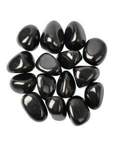 Jet Medium Tumblestones (A) 20-30mm (100g)