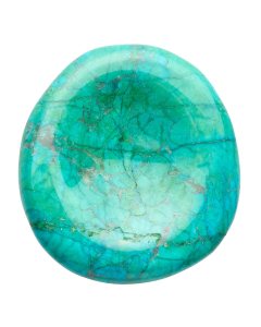 Chrysocolla Howlite Freeform Worry Stone (dyed) (1pc)