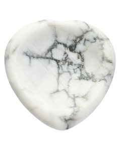 Howlite Heart Worry Stone(1pc)