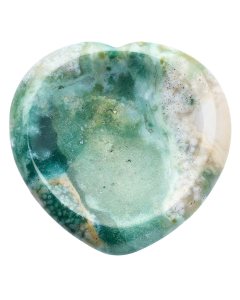 Fancy Agate Heart Worry Stone 