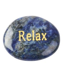Sodalite Smoothstone with RELAX etching (1pc)