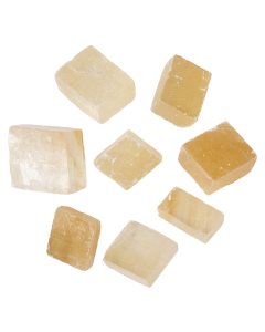 Golden Calcite Natural Rhombohedron Specimens, China (kg)