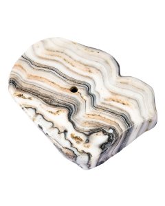Banded Zebra Jasper Natural Edge Slab Incense Holder (1pc) NFD