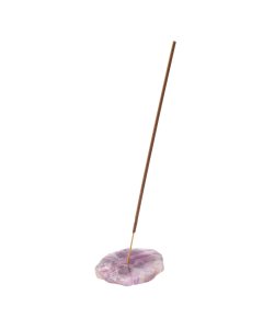 Rainbow Fluorite Natural Edge Slab Incense Holder (1pc) NFD