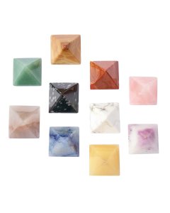Assorted Stone Pyramid 20/25mm (10pcs)