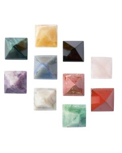 Assorted Stone Pyramid, 33/34mm (10pcs)