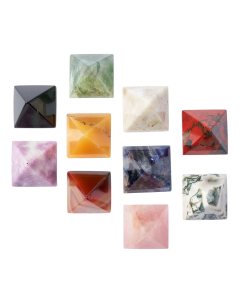 Assorted Stone Pyramid, 40mm (10pcs)