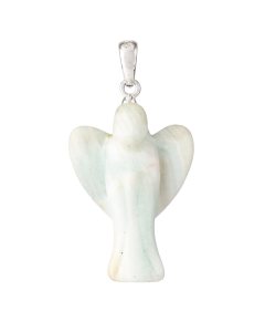 Hemimorphite Angel Pendant, Sterling Silver 1" (1pc)