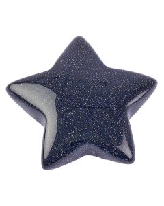 Blue Goldstone Star, 8mm x 28/30mm (1pc)