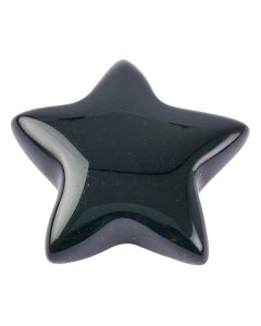 Black Obsidian Star 8/10mm x 28/30mm (1pc)