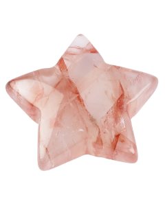 Strawberry Quartz (natural) Star 8/10mm x 28/30mm (1pc)
