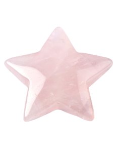 Rose Quartz Star, 10x40mm (1pc)